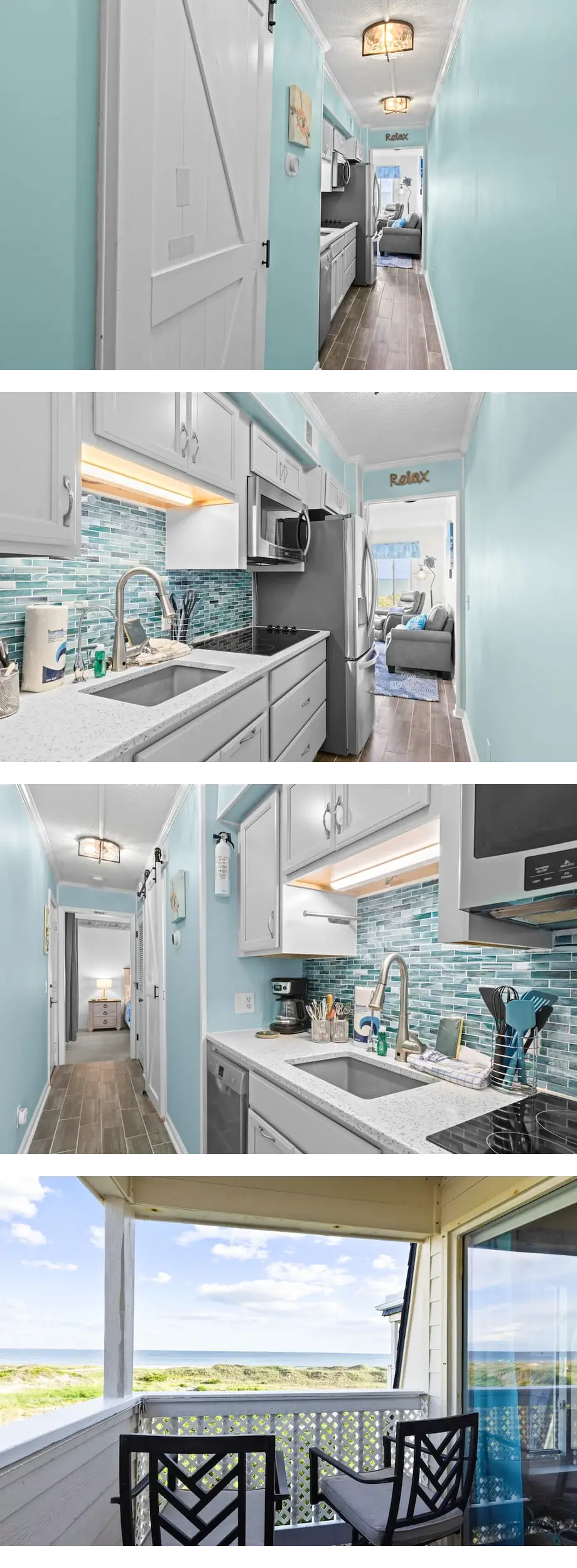 Oceanfront top-floor condo with panorami...