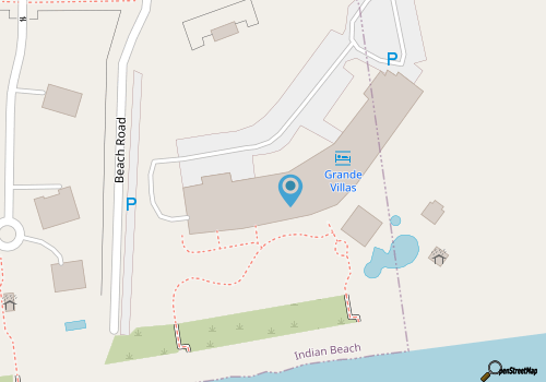 Grande Villas G-3, Oceanfront Condo in Indian Beach, NC! map location