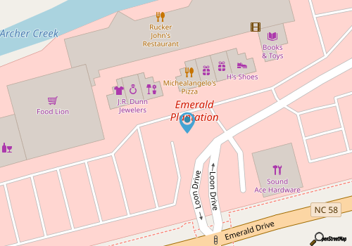 Where Isle Be - Emerald Isle, Central Location, Game Room, Hot Tub map location