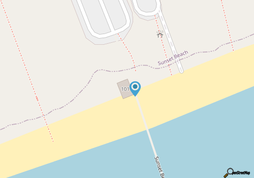 Sunset Beach Pier map location