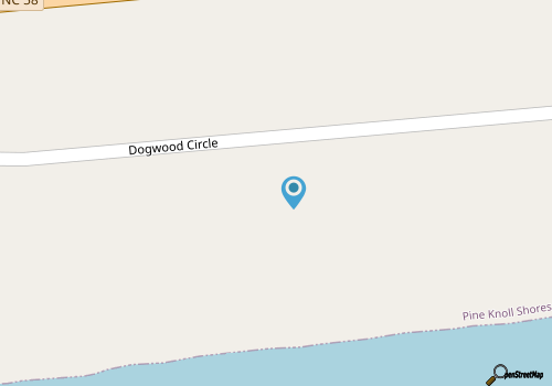   Ocean Front  Emerald Isle -  Pine knoll Shores - PET FRIENDLY map location
