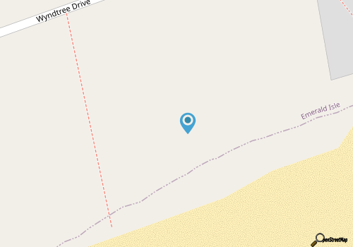 A private, wooded home in Emerald Isle, NC, 5th row from the beach (5 min walk) map location