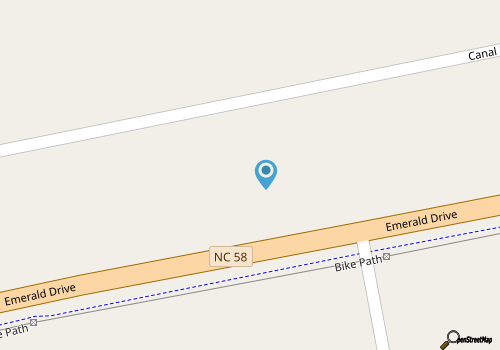Emerald Isle Vacation Beach house map location