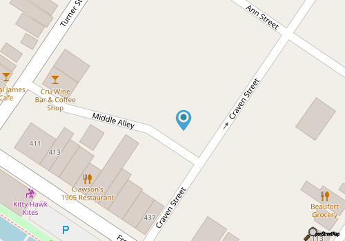 Spacious Loft on Middle Lane in Historic Downtown Beaufort  map location