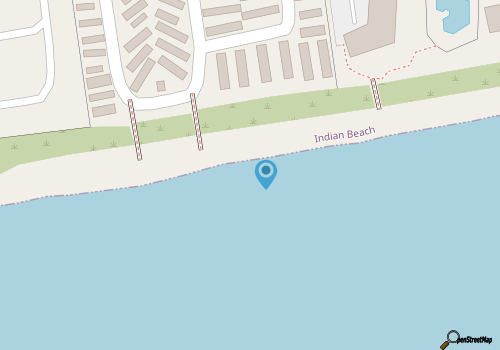 Summer Winds A-301, Oceanfront Condo in Indian Beach, NC! map location