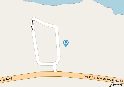 Family friendly studio with sound, beach, and pool access map location