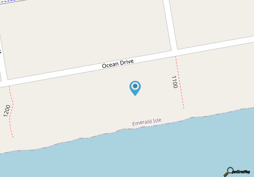 Sea Fever East, Oceanfront Duplex in Emerald Isle, NC! map location