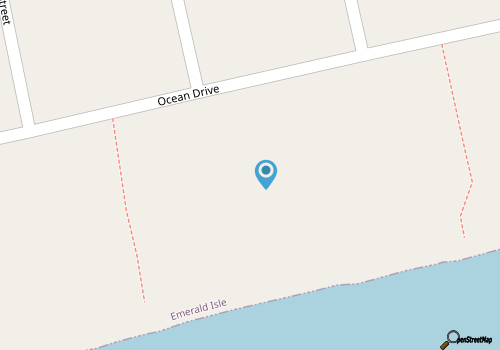 Light & Bright Oceanfront with views of the beach, ocean, sunrise and sunset! map location