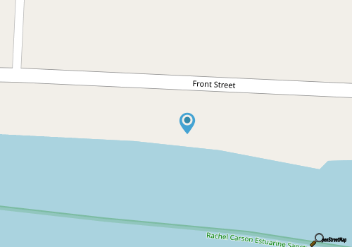 Front St. Waterfront Cottage with Private Dock, Views, Walk to historic town map location