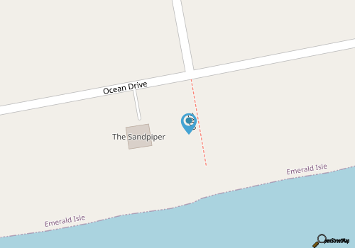 Chance Encounter, Oceanfront House in Emerald Isle, NC! map location