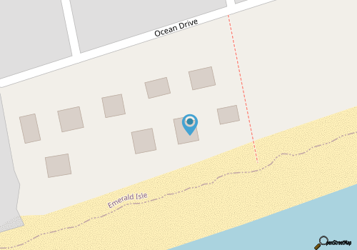 Glori West, Oceanfront Duplex in Emerald Isle, NC! map location