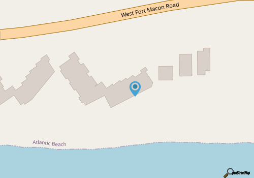 Birds'Nest -oceanfront condo in Dunescape Villas with beautiful views map location