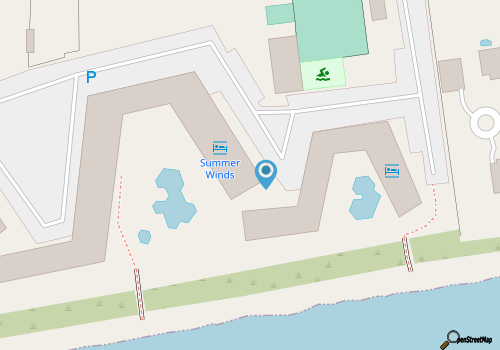 Summer Winds A-411, Oceanfront Corner Unit, 4 BR, 2.5 BA map location