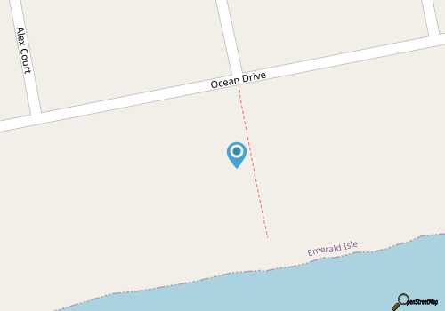 Rain Forest, Oceanfront House in Emerald Isle, NC! map location