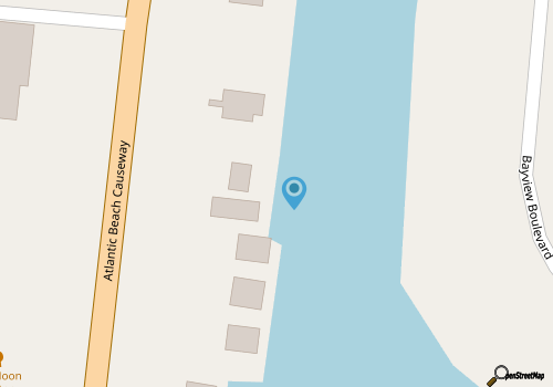 Amazing 3 Bed 2 Bath Waterfront Surf Shack in Atlantic Beach! BOAT SLIP! map location