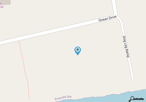 Bliss By The Beach, Oceanfront House in Emerald Isle, NC! map location