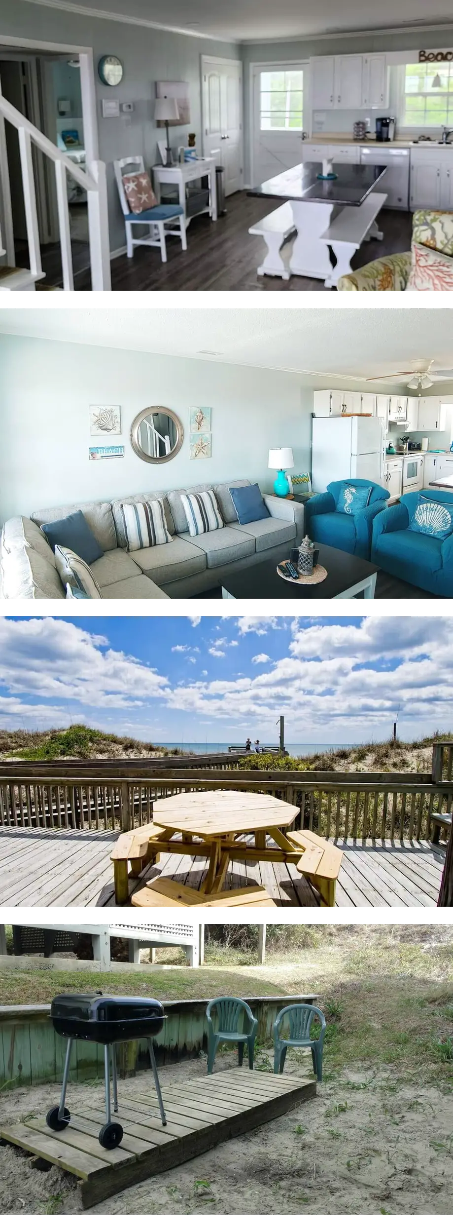 OCEANFRONT HALF DUPLEX SLEEPS 9 w 4 BDRM...