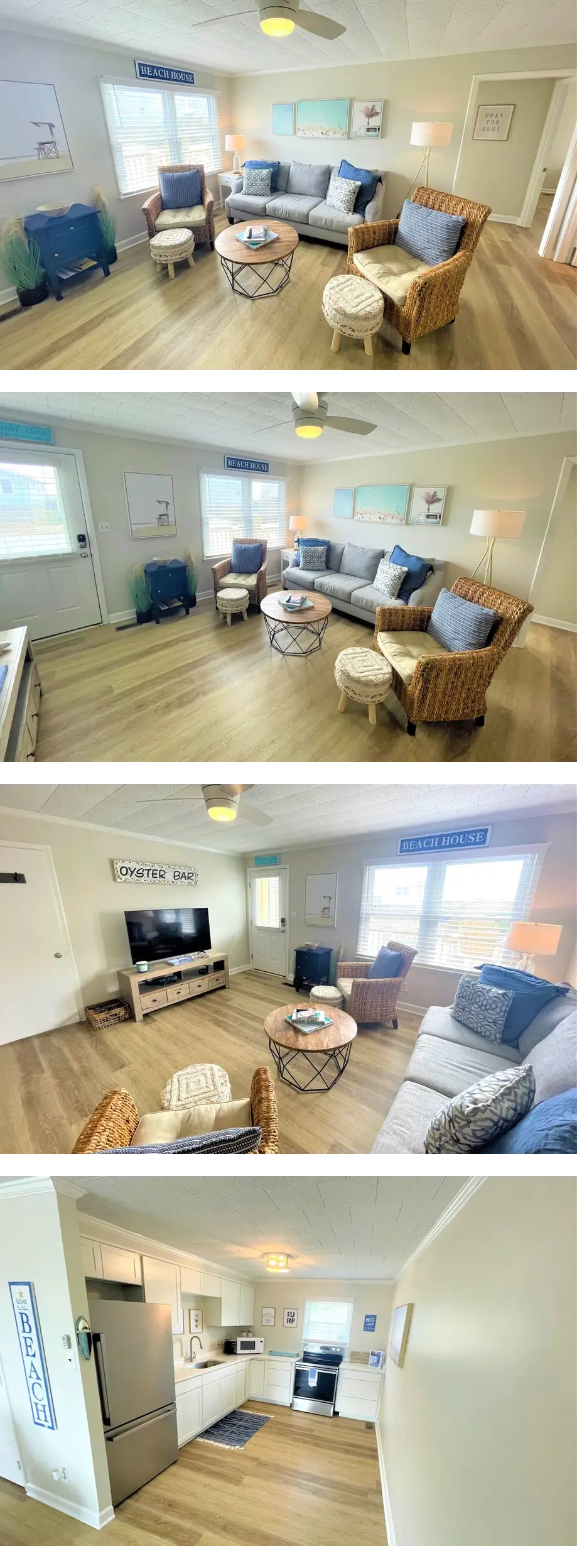 2BR oceanside duplex, steps from beach, ...