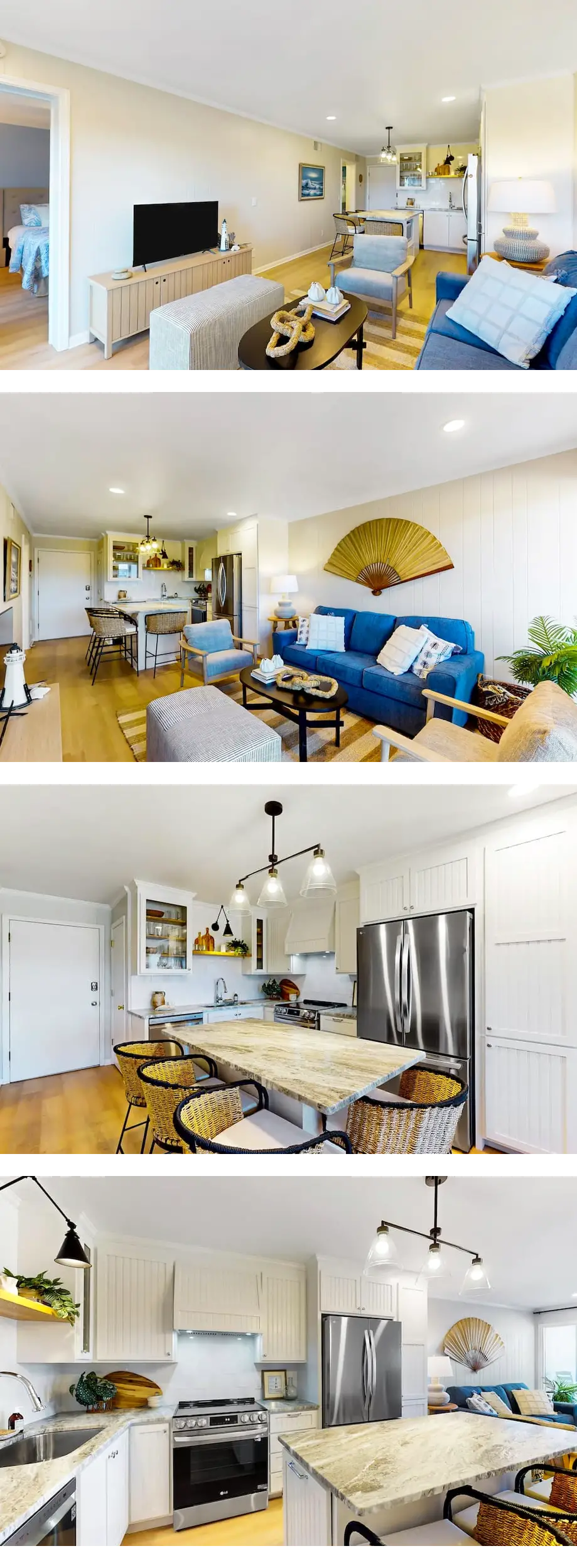 Charming ocean view condo with open layo...